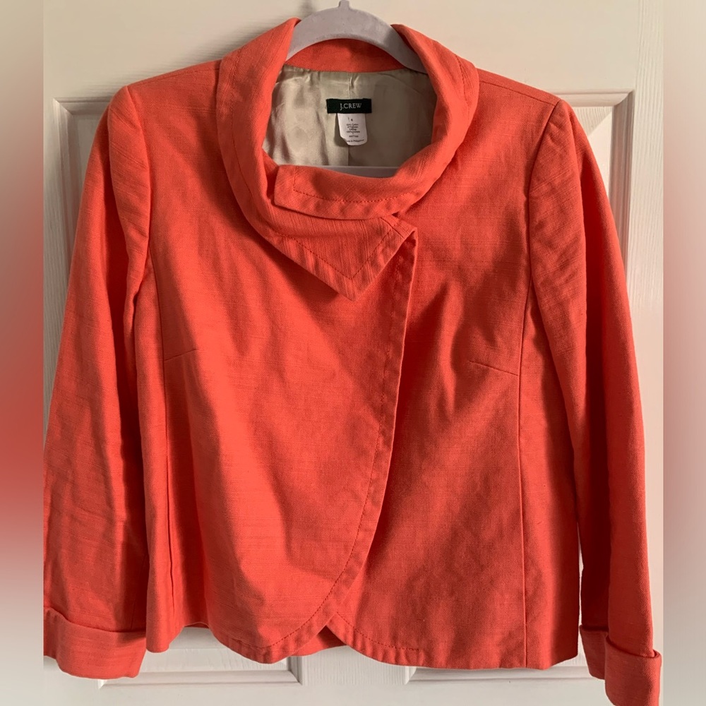 J. Crew Ottoman Aubrey Jacket Size 6